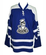 Any Name Number Cleveland Barons Retro Hockey Jersey Blue Glover Any Size - $74.88 CAD