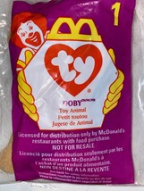 1998 McDonald&#39;s Doby the Dog Beanie Baby Happy Meal Toy - New In Bag - £1.96 GBP