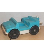 Vintage 80&#39;s Fisher Price Little People Tram lead car #916 FPLP - $285.54 MXN