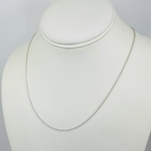 18&quot; Tiffany &amp; Co Sterling Silver Chain Necklace Thick Large 1.5mm Links - $149.00