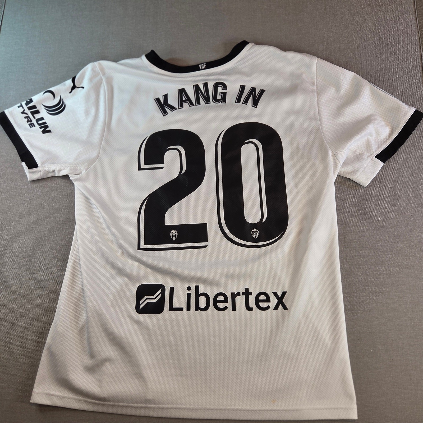 Puma Valencia CF 2019/20 Home Jersey Soccer Shirt Kang In #20 Bwin La Li... - $44.99