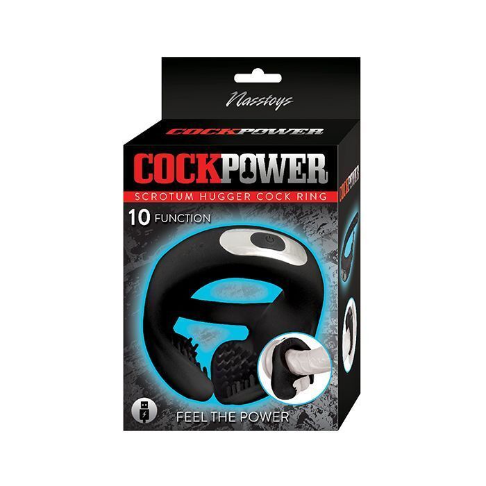 Cockpower Scrotum Hugger Cock Ring Black - $30.90