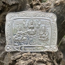 999 Silber Lakshmi Ganesh ji gestempeltes Blatt für Diwali Puja Tempel 1... - £23.48 GBP