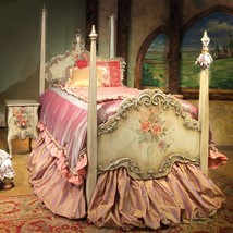 Royal  Luxury Antique Chic Style  4 Post Adult And Children Bed - $17,000.00