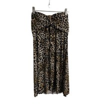 Animal Print Bandaue Womens Mediuma Sleeveless Beaded  Halter Knee Length D ress - £13.95 GBP