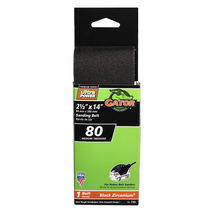 Gator 14 in. L X 2-1/2 in. W Zirconia Aluminum Oxide Sanding Belt 80 Gri... - $6.95