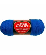 Red Heart Super Saver Worsted Yarn 4 Acrylic 7 oz in Blue NEW - $4.95