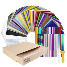 Removable Vinyl Kit, 80 Removable Vinyl Sheets With 20 Transfer Tape For... - £81.52 GBP