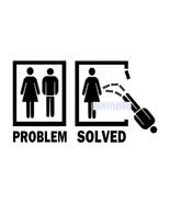 Problem Solved Break up Divorce Themed Cake Topper 1/4 sheet/ MAN OUT - £8.21 GBP