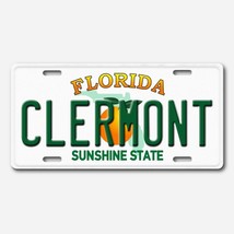Clermont Aluminum Florida License Plate Tag NEW - £13.27 GBP