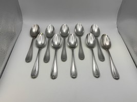 Set of 10 Lenox 18/10 Stainless Steel TUDOR BEAD - AUGUSTA Place Soup Sp... - $49.99