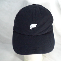 Fabletics Black Athletic Hat Adjustable Strap White Logo Cap Unisex - $12.82