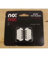 NEW No No Hair Removal Blades Hot Blades 2 Pack For Stubble Replacements... - €25,23 EUR