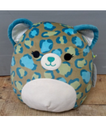 NEW - Squishmallows 11” Enos the Dark Green Blue Leopard Plush - $39.99