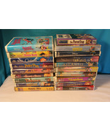 Lot 18 Disney VHS Movies Mulan Tarzan The Lion King Aladdin Fantasia Cin... - £54.98 GBP