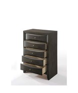 Ireland 5 Storage Drawers Chest, Gray Oak Finish - €589,40 EUR