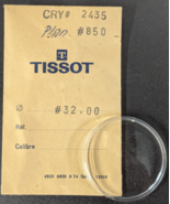 NOS Men&#39;s Genuine TISSOT Acrylic Crystal # 2435 Plan # 850 - 32.00 mm OD - €27,50 EUR