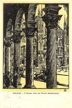 1935 &quot;Il Duomo visto dai Portici Settentrionali&quot; Milano - £5.46 GBP