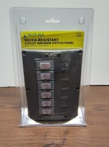 Blue Sea 4322 Water-Resistant Circuit Breaker Switch Panel - Gray, 6 Pos... - £39.95 GBP