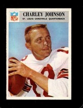 1966 Philadelphia #163 Charley Johnson Ex Cardinals *X77669 - £2.15 GBP