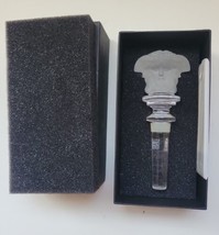 Rosenthal Versace Medusa Frosted Crystal Wine Bottle Stopper New in Box ... - $72.55