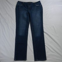 CATO 12 Mid Rise Skinny Dark Wash Stretch Denim Jeans - £11.18 GBP