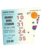 1976 Orange Bowl Game Ticket Stub Oklahoma Michigan - €73,19 EUR