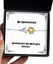 Sarcasm Grandmother Gifts, Grandmothers are Moms with Frosting, Christmas Sunflo - £39.07 GBP