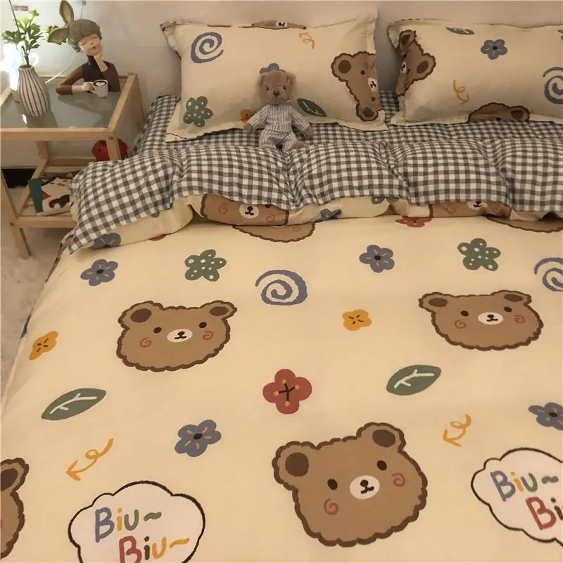 Boys Girls Bedding Set Fashion Adult Children Bed Linen Duvet Quilt Cover Pillow - £193.60 GBP