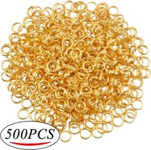 Double Loop Jump Rings Split Rings 6mm Gold Bulk Jewelry Making Findings 500pcs - £11.67 GBP