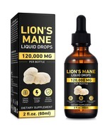 Lions Mane Mushroom Supplement Drops - Organic Lion&#39;s Mane Mushroom Liqu... - $376.77 MXN