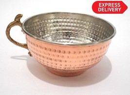 Turkish Ottoman Copper Shaving Bowl HandMade Mug Brush Safety Razor Holder - £5.44 GBP