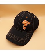 Frogger Hat Cap Black Orange Adjustable Strap Back Leap Ahead Embroidered - $14.97