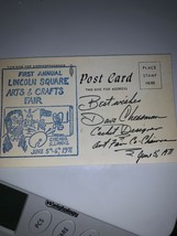 FIRST ANNUAL LINCOLN SQUARE ARTS &amp; CRAFTS FAIR JUN 1971 CHICAGO ILL  Signed - £1.59 GBP