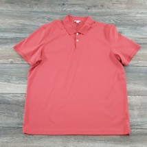 Calvin Klein Men XL Short Sleeve Polo Shirt Cotton Melon Active Golf Casual - £11.68 GBP