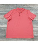 Calvin Klein Men XL Short Sleeve Polo Shirt Cotton Melon Active Golf Casual - £11.74 GBP