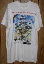 Elton John Concert Tour T Shirt Vintage 1989-90 Screen Stars Size XXX-Large - $164.99