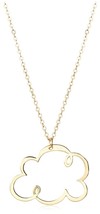 USA Made ECRU 15.75&quot; Gold plated metal Cloud Pendant Necklace - $9.99