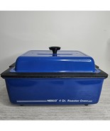 Vintage Blue NESCO 4 Qt Non Stick Electric Roaster Oven Cooker Tabletop EUC - $1,128.38 MXN
