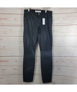 Velvet By Graham &amp; Spencer Toni Coated Skinny Stretch Jeans Black Diamon... - $67.68 CAD