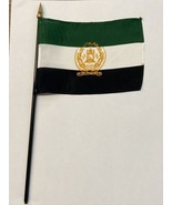 New Afghanistan Flag ‘92 -2002 Mini Desk Flag Black Wood Stick Gold Top ... - $10.90 CAD