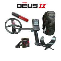 XP DEUS II RC Metal Detector w/ 9&#39;&#39; FMF Coil, MI-6 Pointer, Pouch, Backpack 240 - £1,138.62 GBP