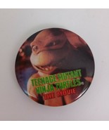 1991 Teenage Mutant Ninja Turtles The Movie Michelangelo 2&quot; Pin Button - $5.40 CAD