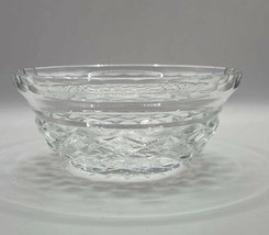 Waterford Crystal 4 3/4&quot; Bowl Candy Dish Open Sugar Diamond Cuts Signed - £23.52 GBP