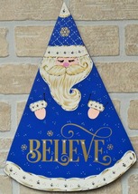 Old World Inspired Santa Sign Wall Art Door Plaque Christmas Decor - $29.98