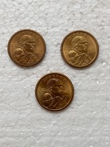 3 X 2000 P Sacagawea $1 One Dollar-ALL AU - $4.95