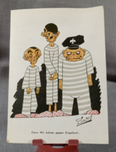 WWII German Postcard Anti War Humorous Smits Vtg Original Sailing to Eng... - $23.38