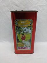 **EMPTY TIN* Carbonell Spanish Olive Oil Tin 3&quot; X 2&quot; X 6&quot; - $34.21 CAD