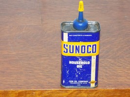 Vintage Sunoco Household Oiler 4 Ounce Empty Can - $44.55