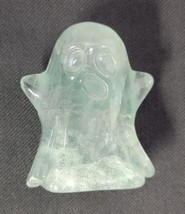 *B3) Natural Carved Fluorite Mini Ghost Semi-Transparent Figurine Healing - £6.04 GBP